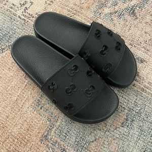 Gucci black slides